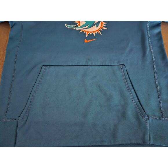 Boy's Miami Dolphins Football NFL Hoodie Nike On-Field Apparel Size Large Blue - Picture 7 of 8
